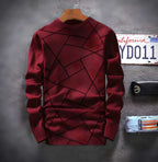 Cotton Blend Stripes Full Sleeves T-Shirts
